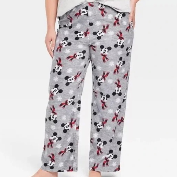 Disney Other - NWOT Disney Mickey Mouse Holiday Christmas Fleece Pajama Sleepwear Pant Size XXL
